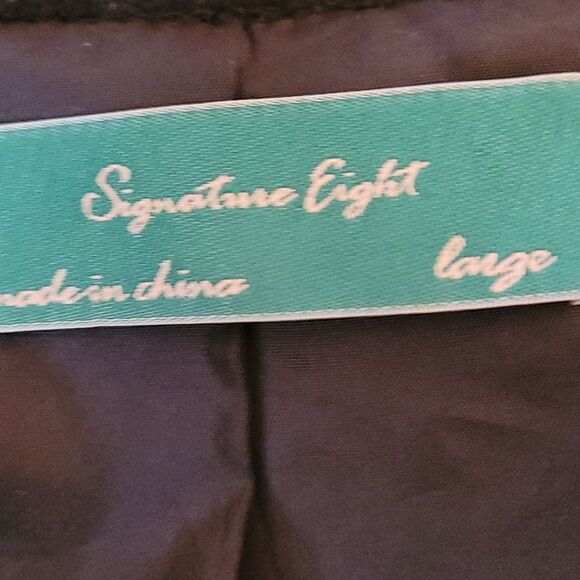 Black Mixed Wool Moto Jacket - Picture 10 of 15